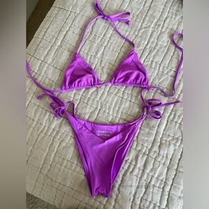 Purple Frankie’s Bikinis set